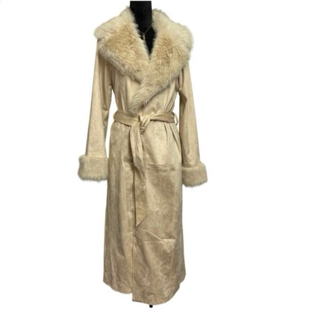 NWT - Show Me Your MuMu Penny Lane Faux Suede Maxi Coat